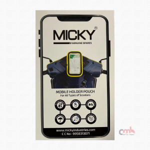 CMB Universal EV & Bike Mobile Holder Pouch with Touch Screen, Rain Resistant, Handlebar Mount